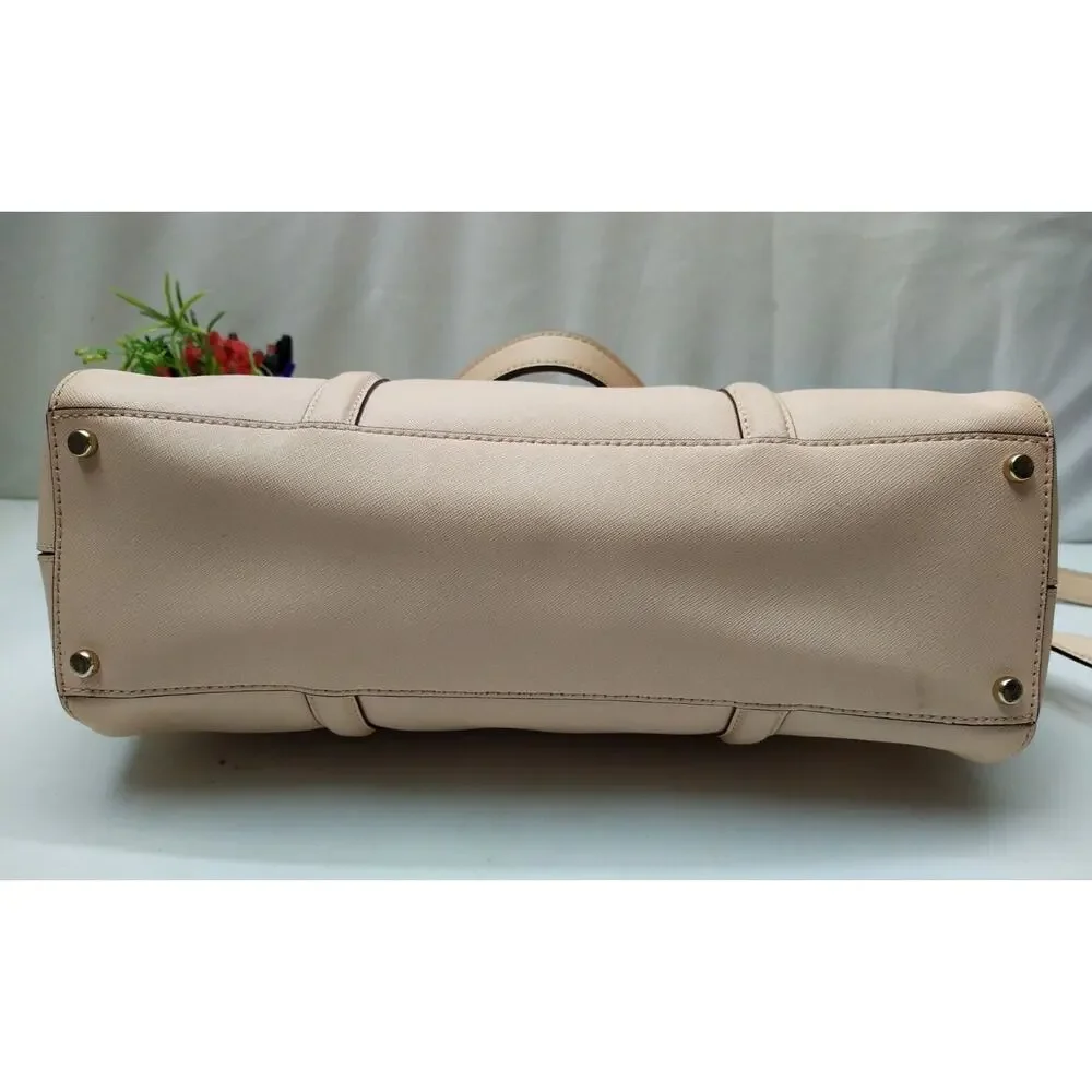 Kate Spade Newbury Lane Loden Satchel Light Pink Saffiano Leather Shoulder Bag